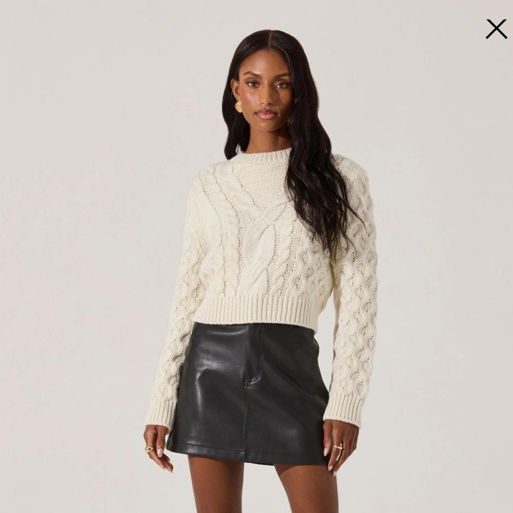 ASTR Leather Mini Skirt